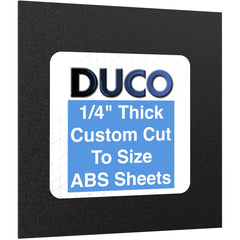 Custom Cut to Size ABS Plastic Sheets 1/4 Inch Thick - Black, Heat Moldable, Rigid, Thermoplastic ABS Boards - 1/4 Plastic Sheets for DIY Home Decor, Automotive, & Structural Crafts