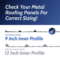 Foam Closure Strips for Metal Roofing Panels (20 Pack)