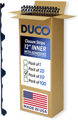 Foam Closure Strips for Metal Roofing Panels With Adhesive