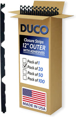 Foam Closure Strips for Metal Roofing Panels With Adhesive