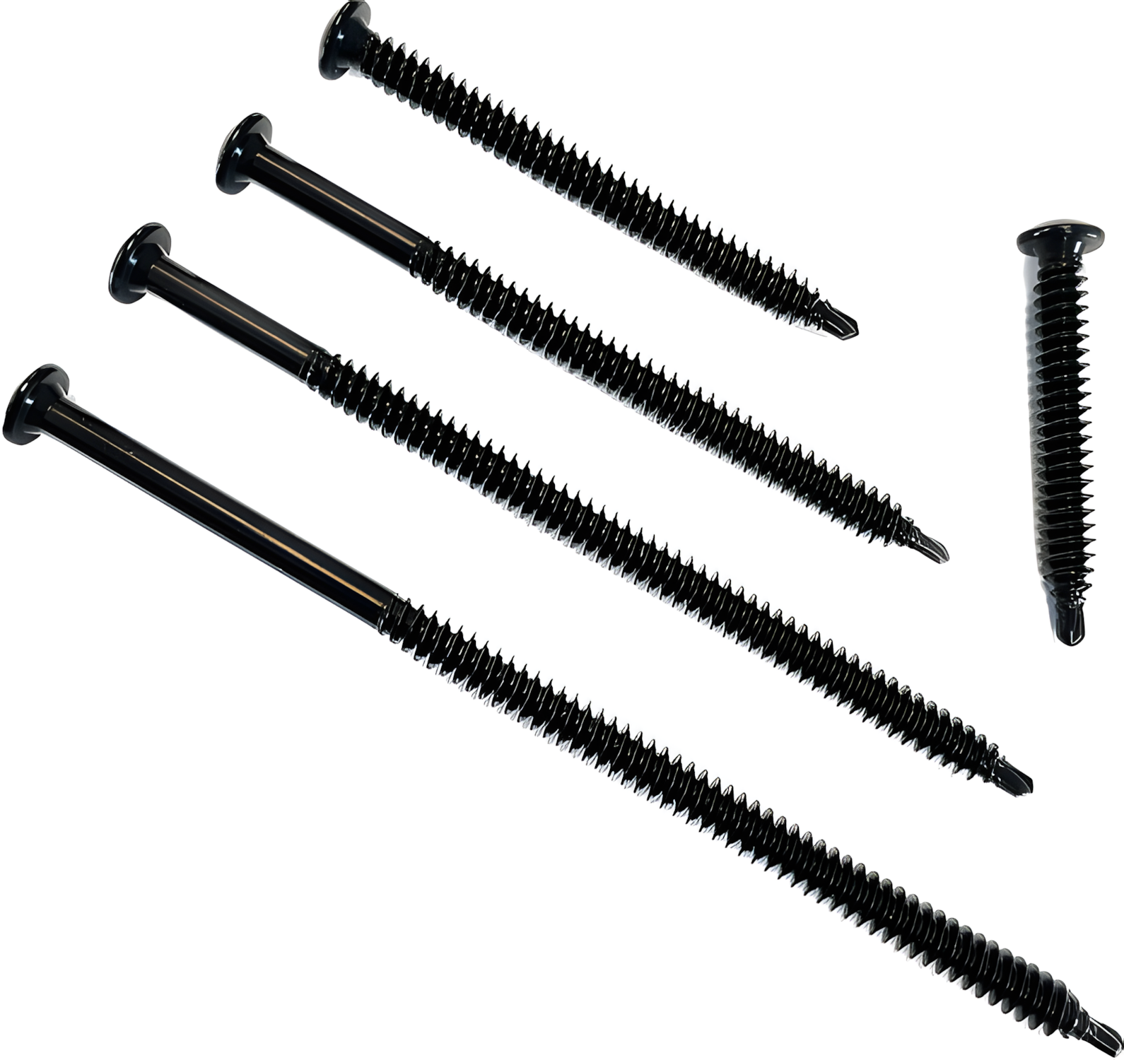#15-13 Dek*Zip XHD Low Slope Fastener - Carbon Steel / 1000hr Black Coating, PH3, SD1 (250 pcs)