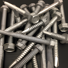 SteelZip CTD/IMPAX Coated HWH Self Drilling - Carbon Steel / VistaCoat or DMG85 Coating, 5/16" HWH, SD1/SD2/SD3/SD5, Silver (250 pcs)