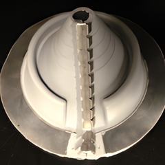 Round Retrofit Flashing - Zipperboot - EPDM Rubber / USA Made, Round Split Flashing, Gray (1 pc)