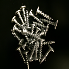 #10 Panclip MTW 1000hr Miami-Dade - Carbon Steel / DMG85 Coating, SQ2, TP-17, Silver (250 pcs)