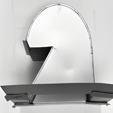 Galvalume Goose Neck Vent - Galvalume Steel / USA Made, Gooseneck Vent (1 pc)