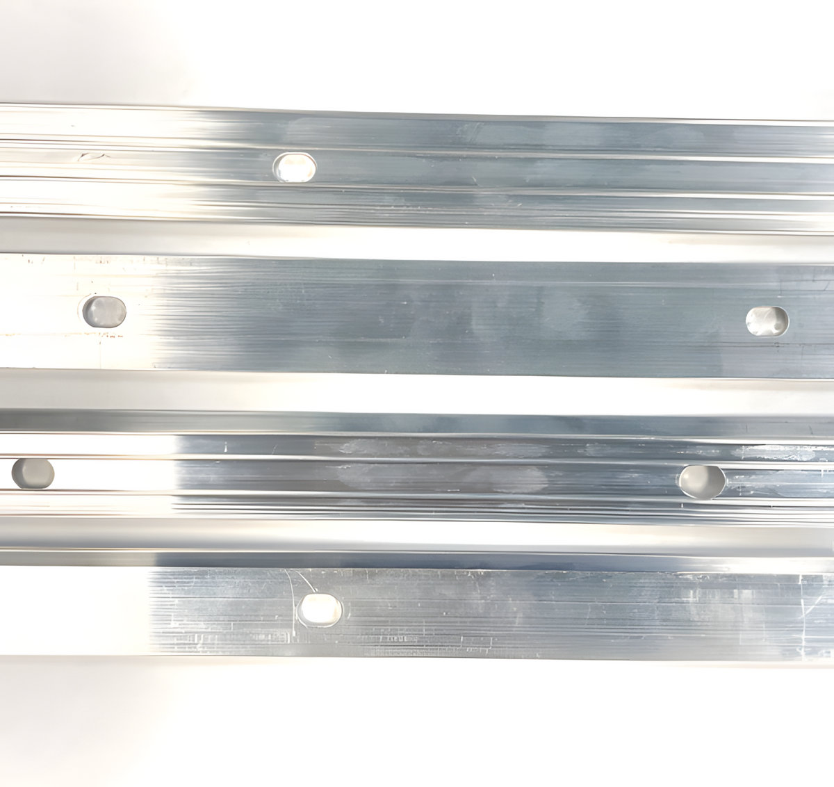 Dek*Zip Ribbed Termination Bar - Aluminum, Aluminum Bar, Mill (250 pcs)