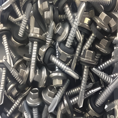 SteelZip SCAMP 304SS Cap Head Self Drill - 304SS Cap / C1022 Body / DMG85, 5/16" CHWH, SD1/SD3/SD5, Silver (250 pcs)