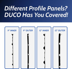 Foam Closure Strips for Metal Roofing Panels With Adhesive