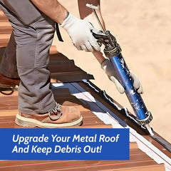 Foam Closure Strips for Metal Roofing Panels With Adhesive