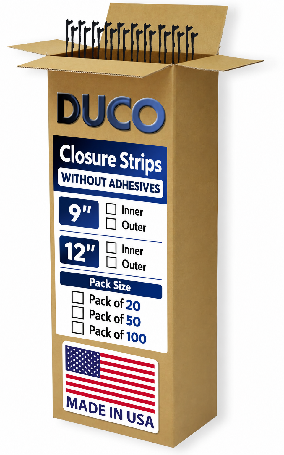 Foam Closure Strips for Metal Roofing Panels Non Adhesive
