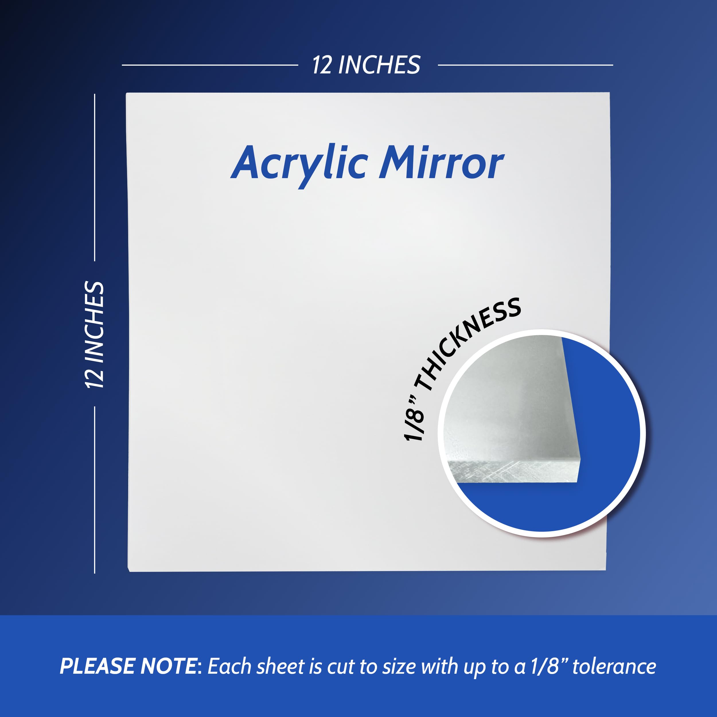 Gold/Silver Acrylic Mirror 1/8"
