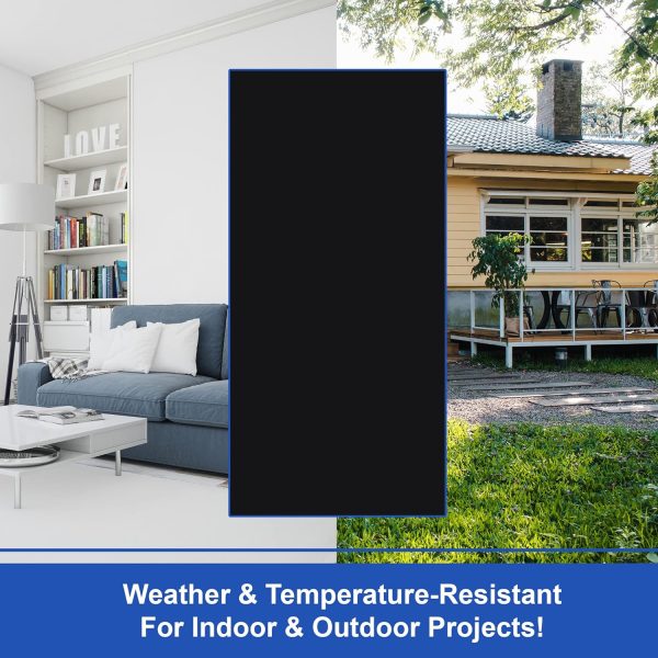 Image showing that Black Foam PVC Sheets are weather and temperature resistant and can be used indoors or outdoors.