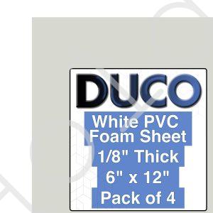 Duco 18 white pvc foam sheet 6x12 4 pack